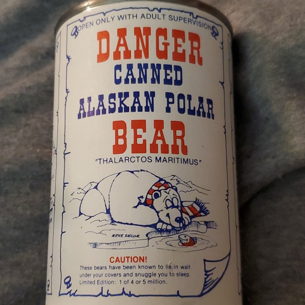 DANGER Canned Alaskan Polar Bear